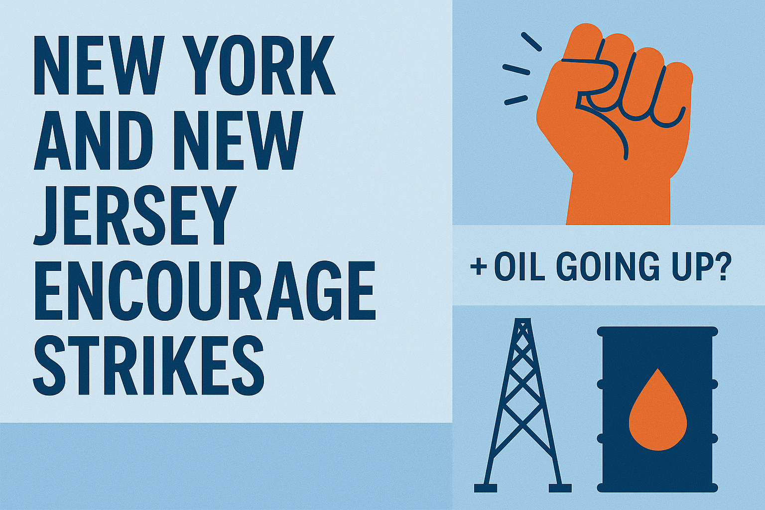 New York And New Jersey Encourage Strikes + Oil Going Up?