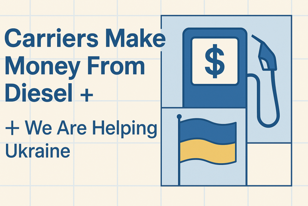Carriers Make Money From Diesel + We Are Helping Ukraine