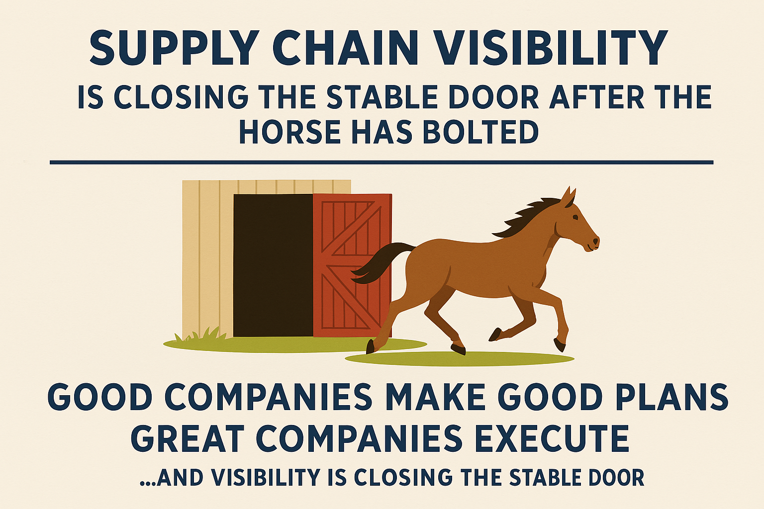 Supply chain visibility — So what