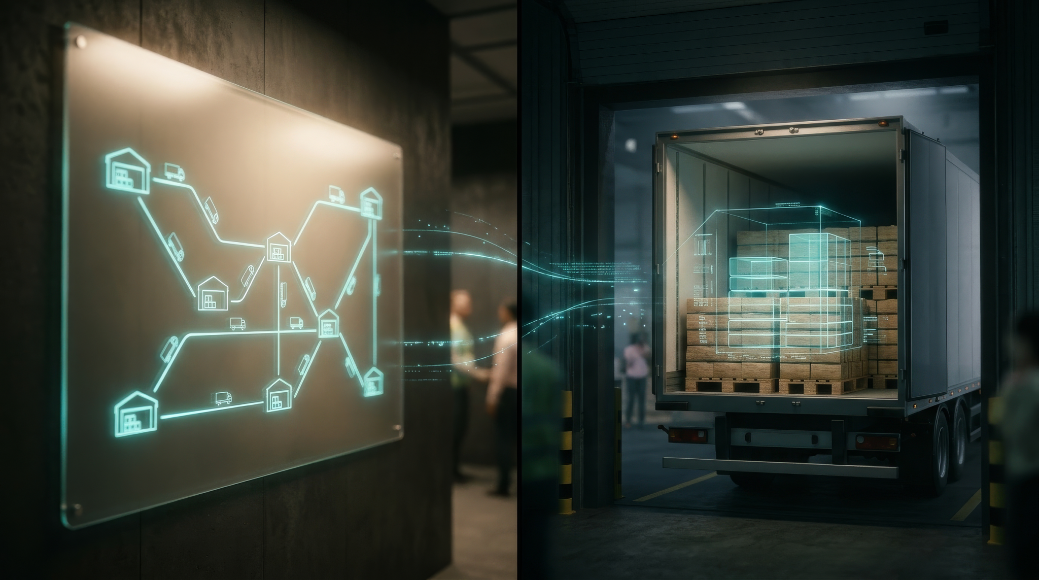 AutoO2 load optimization process — from ERP data ingestion to dock-floor RF device execution