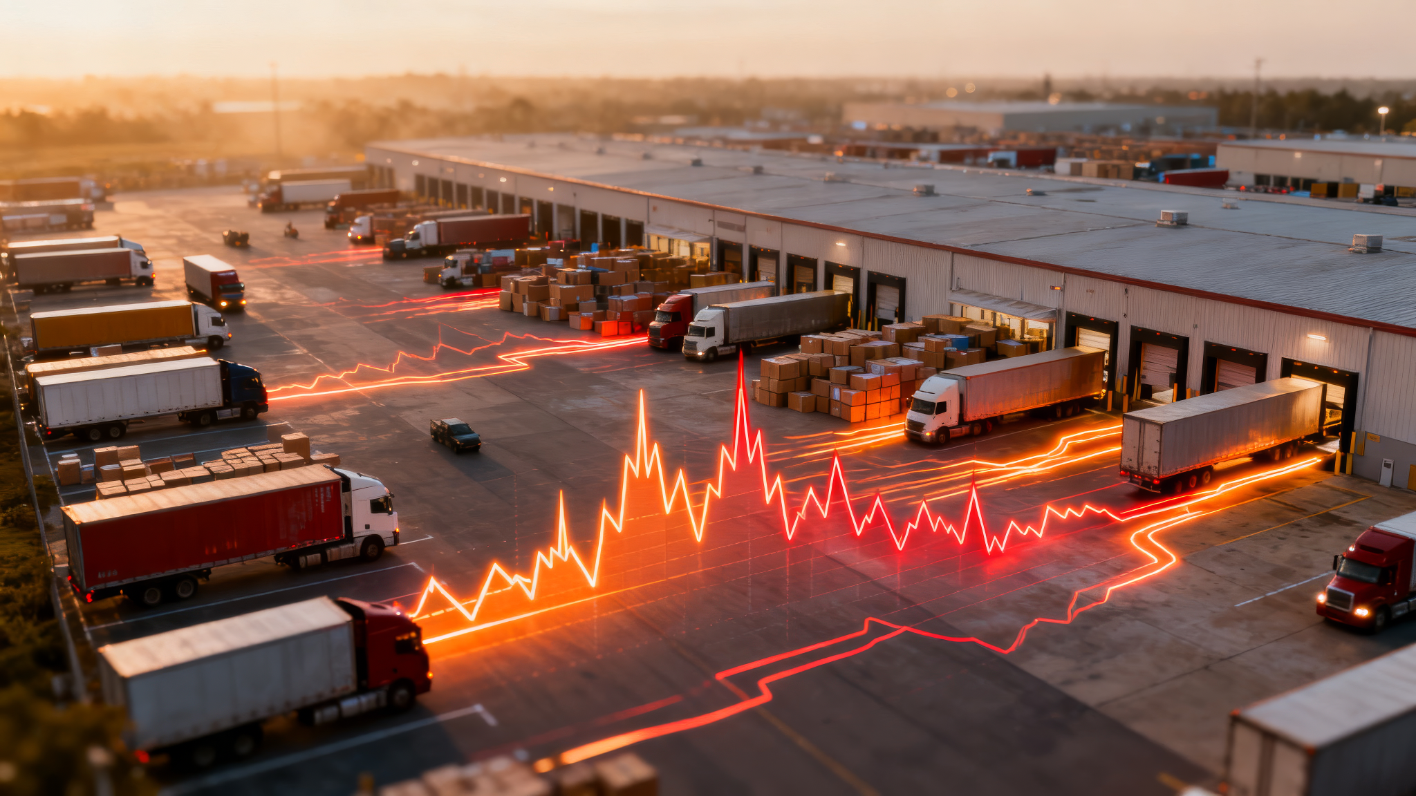 Volatile shipment spikes without LevelLoad transportation planning — end-of-week bunching causing carrier rejection and OTIF failures