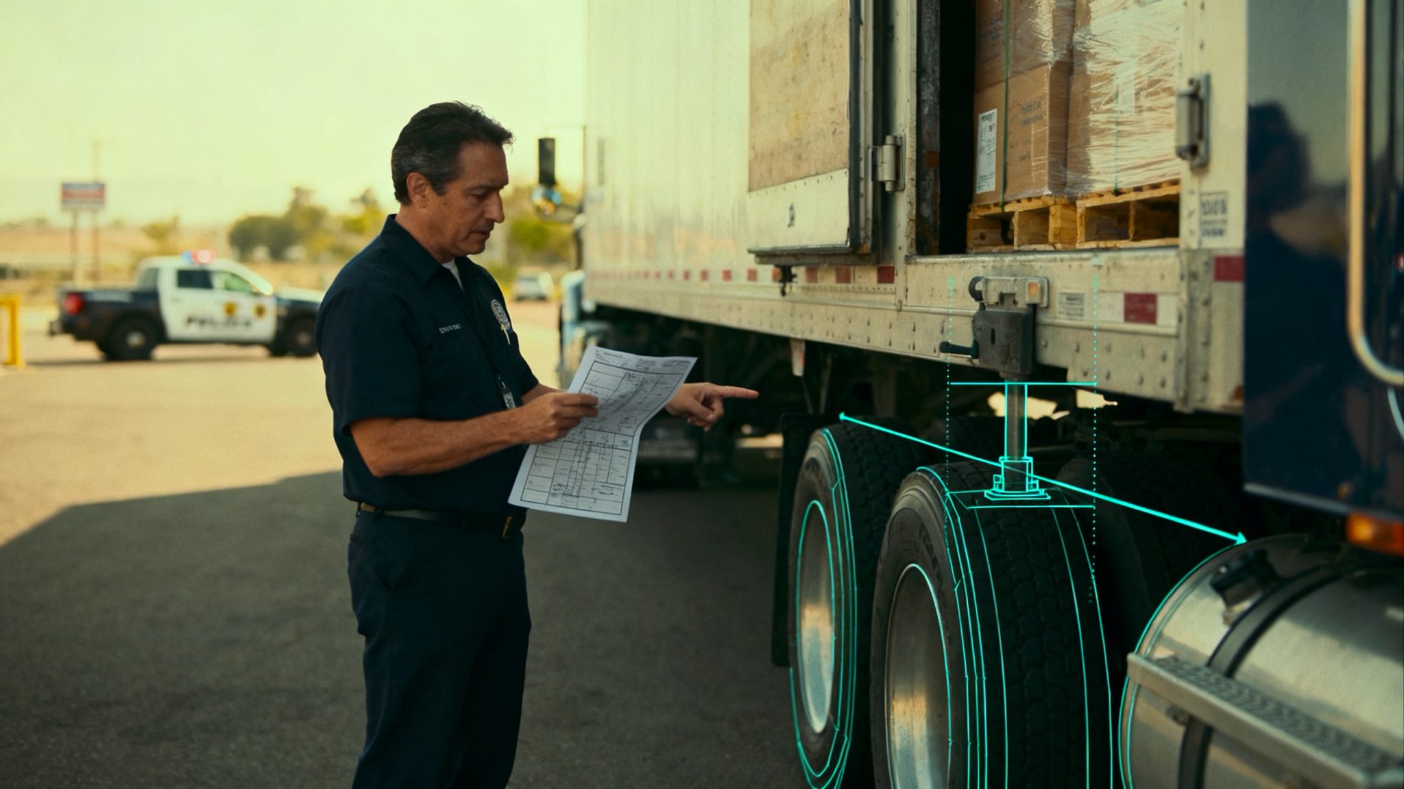 Axle weight compliance for truck loading